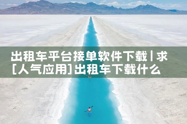 出租车平台接单软件下载